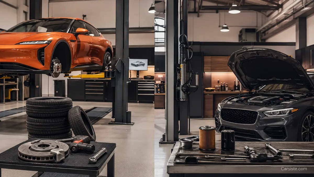 EV vs Gas Car Maintenance Costs comparison by Carsiste.com